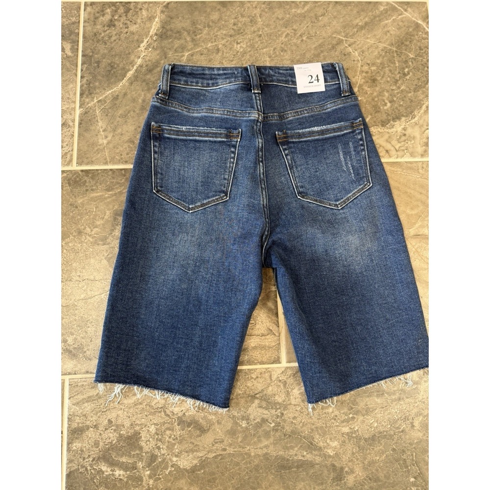 Böhme TNR Jeans Women's Sidekick Denim Bermuda Shorts Size 24 NWT Straight Fit - Picture 5 of 11